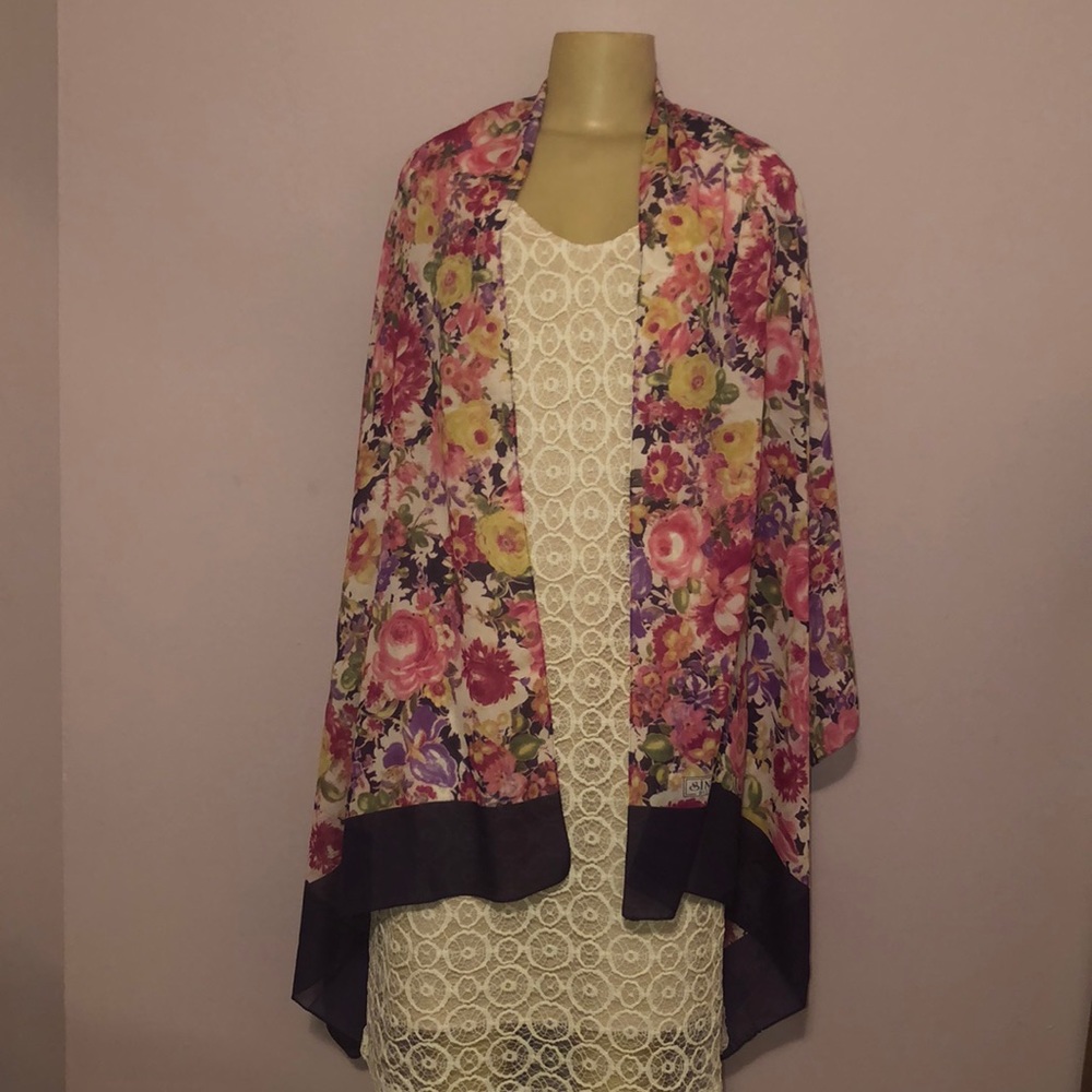 Colorful Floral Scarf